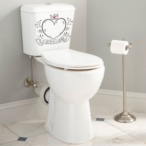 Vinilos decorativos frases aseos y baños el sillón de la reina